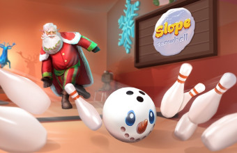 Play Slope Snowball now!